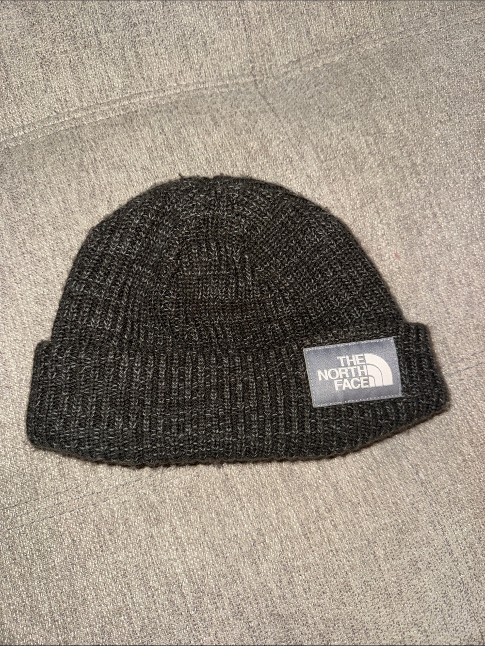 The North Face Black Ribbed Cuff Beanie